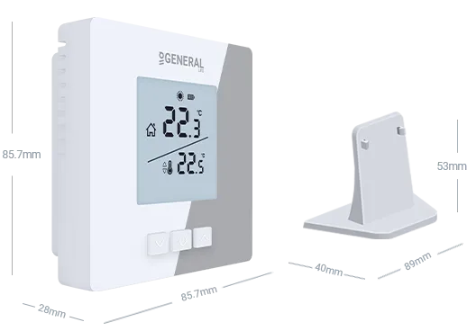 NORA HT16S RF Wireless Room Thermostat Technical Data