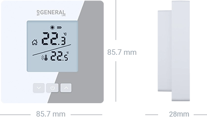 NORA HT16S Wired Room Thermostat Technical Data