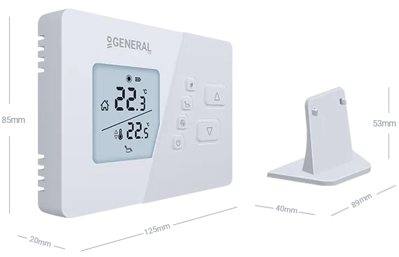 NORA HT270S RF Wireless Room Thermostat Technical Data