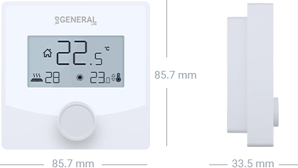 SENNA FH25S Underfloor Heating Thermostat Technical Data