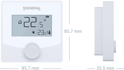 SENNA HT25S Wired Room Thermostat Technical Data