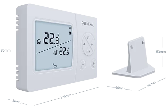 SENNA HT270 RF Wireless Room Thermostat Technical Data