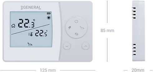 SENNA HT270S Wired Room Thermostat Technical Data