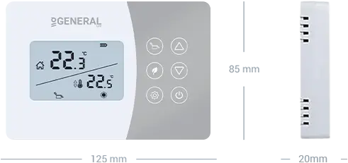 SENNA HT280S Wired Room Thermostat Technical Data