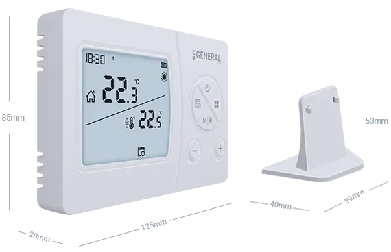 SENNA HT300 RF Wireless Room Thermostat Technical Data