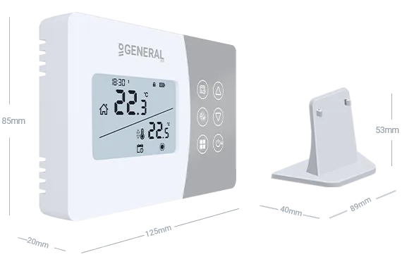 SENNA HT330S RF Wireless Room Thermostat Technical Data