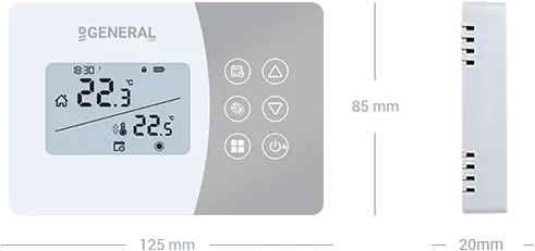 SENNA HT330S Wired Room Thermostat Technical Data