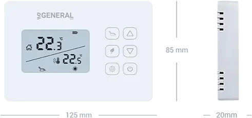 THERMA HT280S Wired Room Thermostat Technical Data