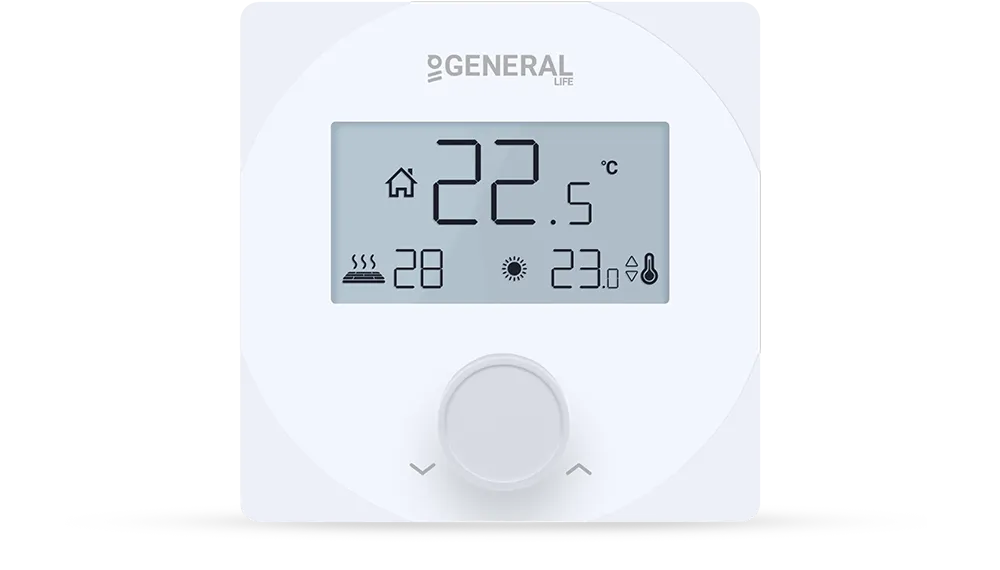 ARUNA FH25S Underfloor Heating Thermostat - White