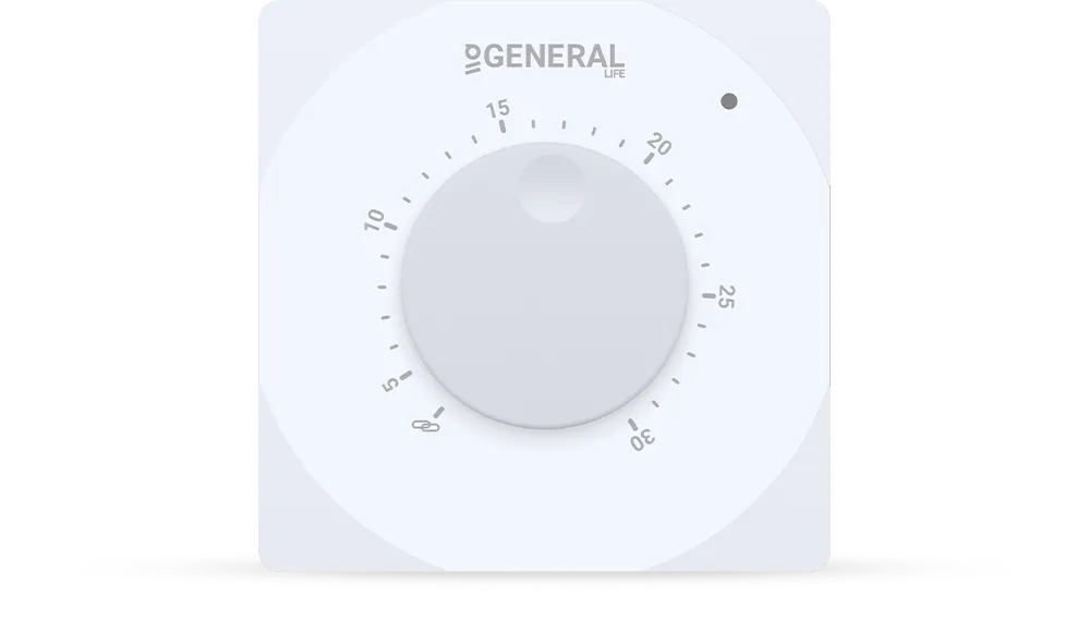 ARUNA HT10S Wired Room Thermostat - White