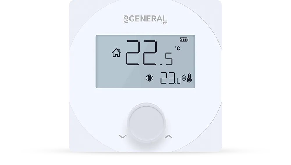 ARUNA HT25S Wired Room Thermostat - White