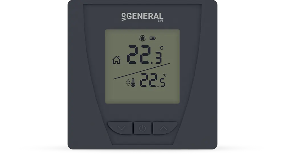 CERES HT15 RF Wireless Room Thermostat - Black