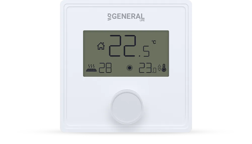 GAIA FH25 Underfloor Heating Thermostat - White