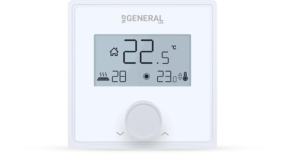 GAIA FH25S Underfloor Heating Thermostat - White