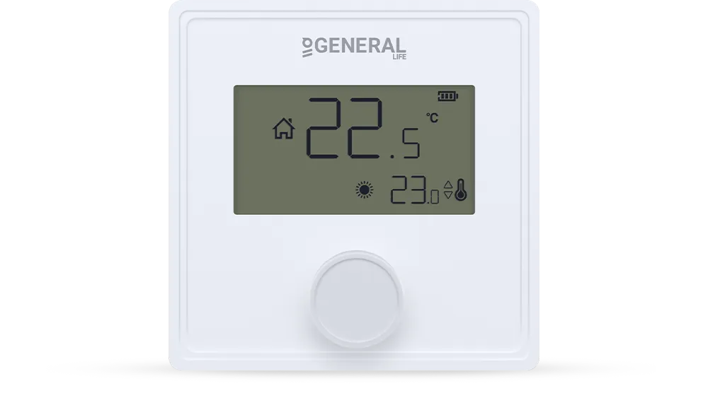 GAIA HT25 RF Wireless Room Thermostat - White