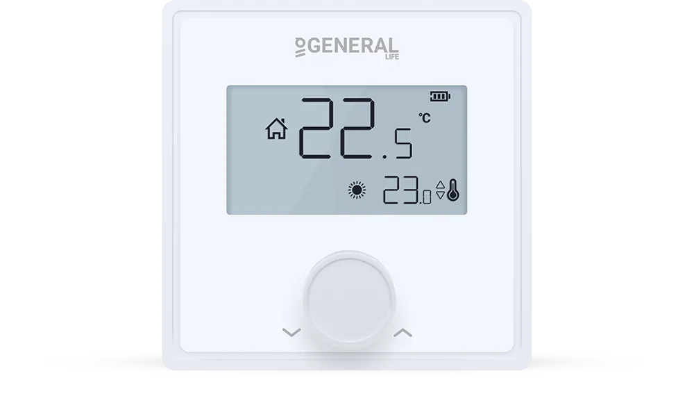 GAIA HT25S RF Wireless Room Thermostat - White