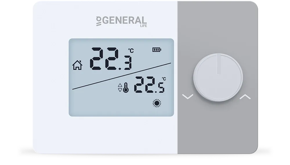 GAIA HT260S RF Wireless Room Thermostat - White