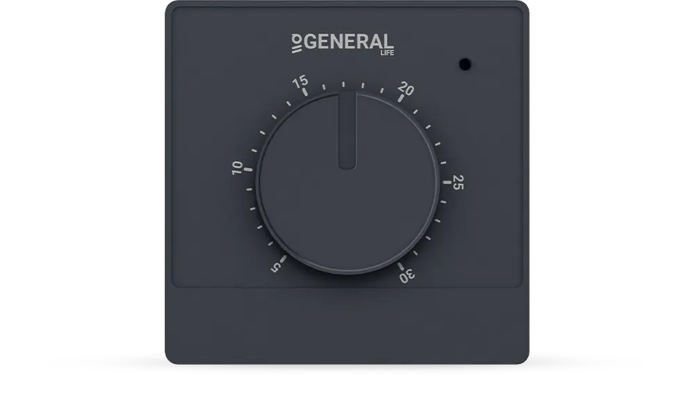 ILLONA FH10 Yerden Isıtma Termostatı - Siyah