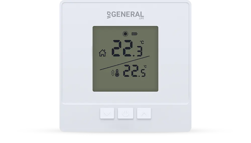 ILLONA HT15 RF Wireless Room Thermostat - White