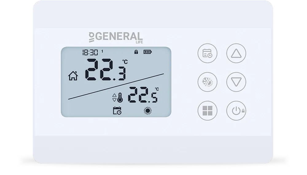 ILLONA HT330S RF Wireless Room Thermostat - White