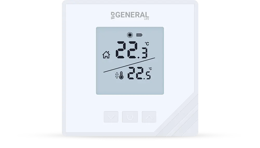 MITRA HT15S Wired Room Thermostat - White