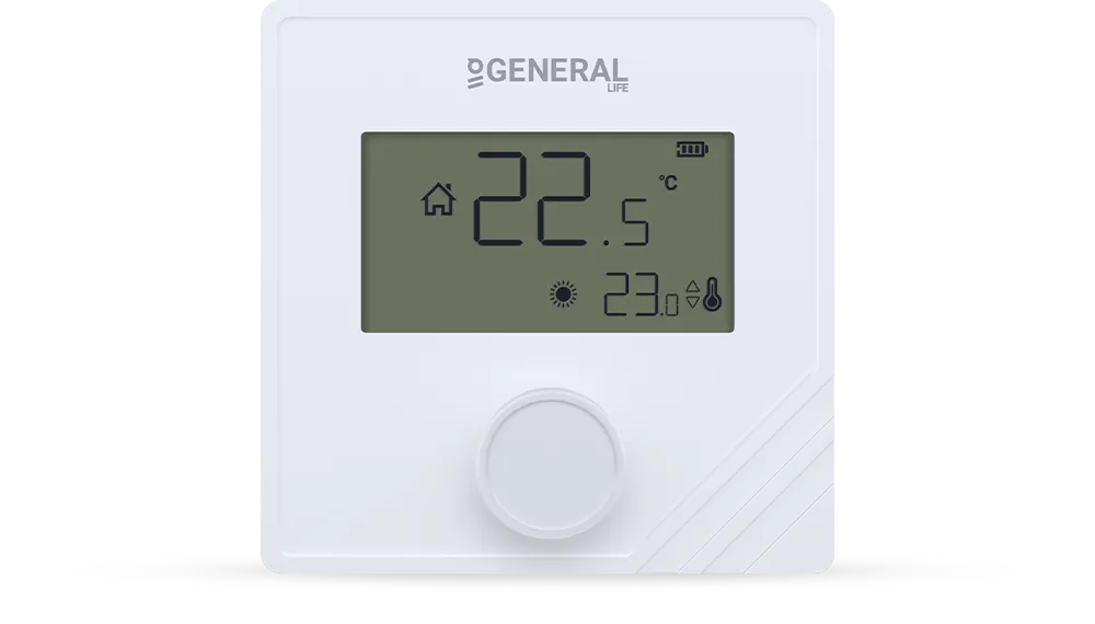 MITRA HT25 RF Wireless Room Thermostat - White