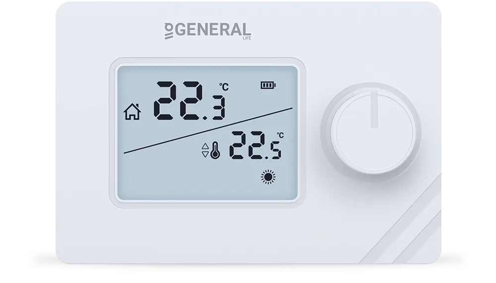 MITRA HT250 RF Wireless Room Thermostat - White