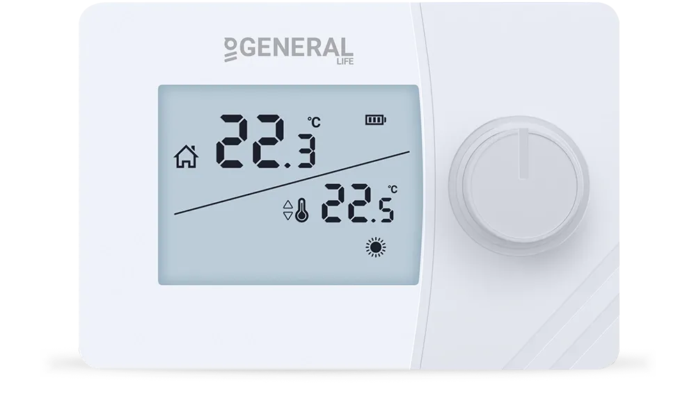 MITRA HT250S RF Wireless Room Thermostat - White