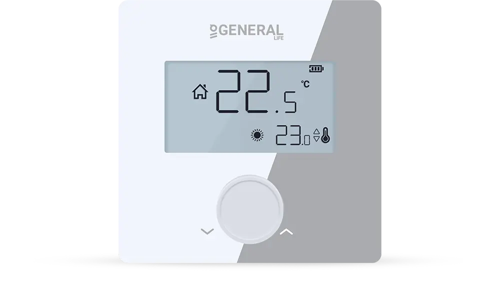 NORA HT26S RF Wireless Room Thermostat - White