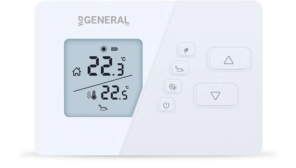 NORA HT270S RF Wireless Room Thermostat - White