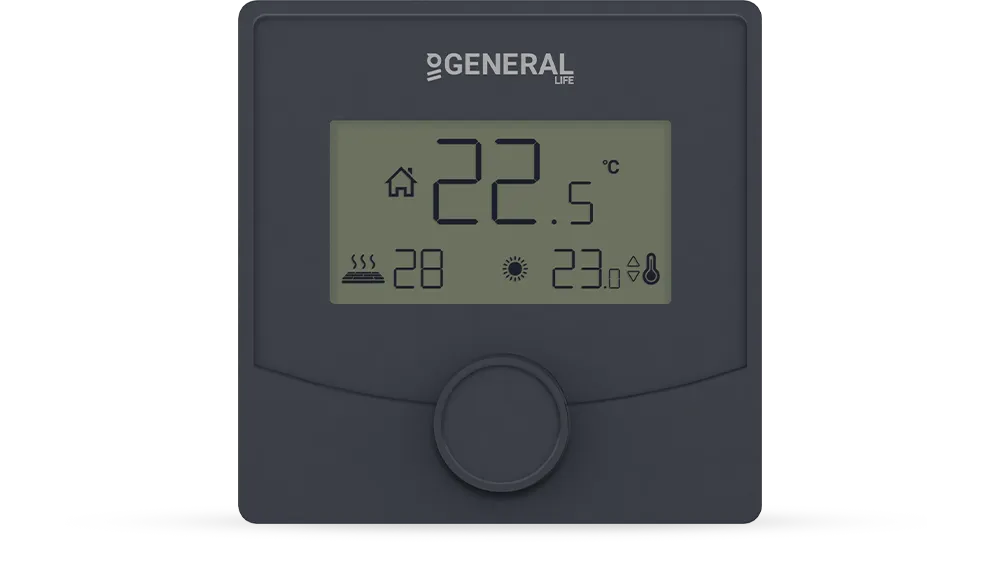 SENNA FH25 Underfloor Heating Thermostat - Black