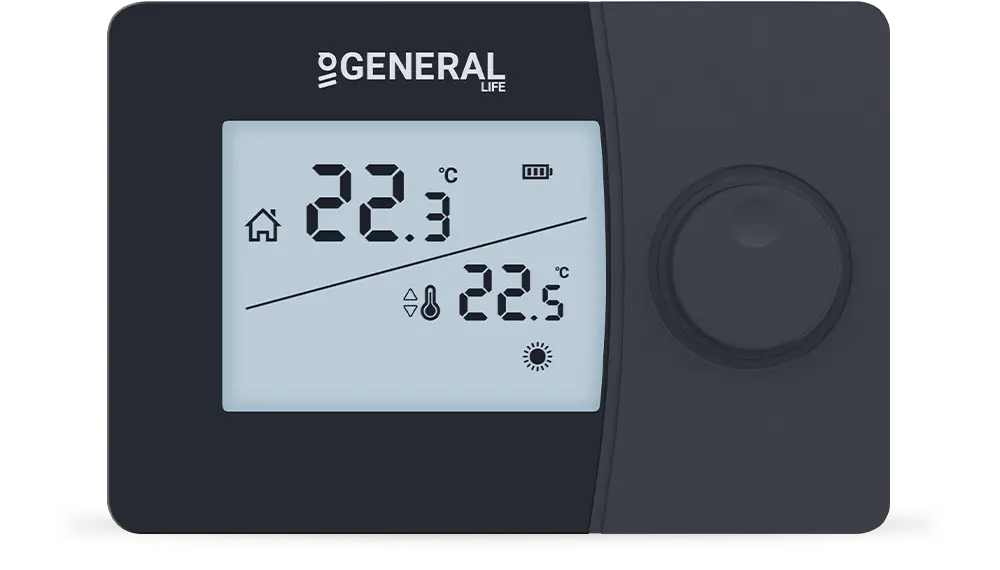 SENNA HT250S Wired Room Thermostat - Black