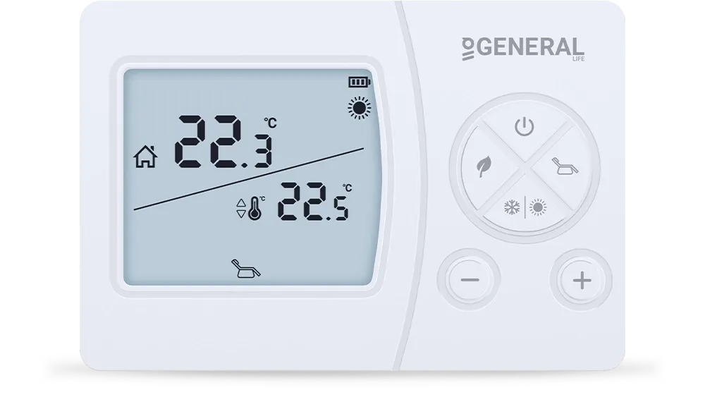 SENNA HT270 RF Wireless Room Thermostat - White