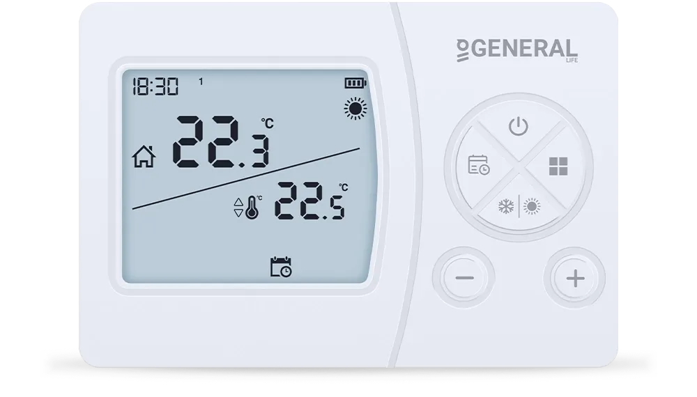 SENNA HT300 RF Wireless Room Thermostat - White