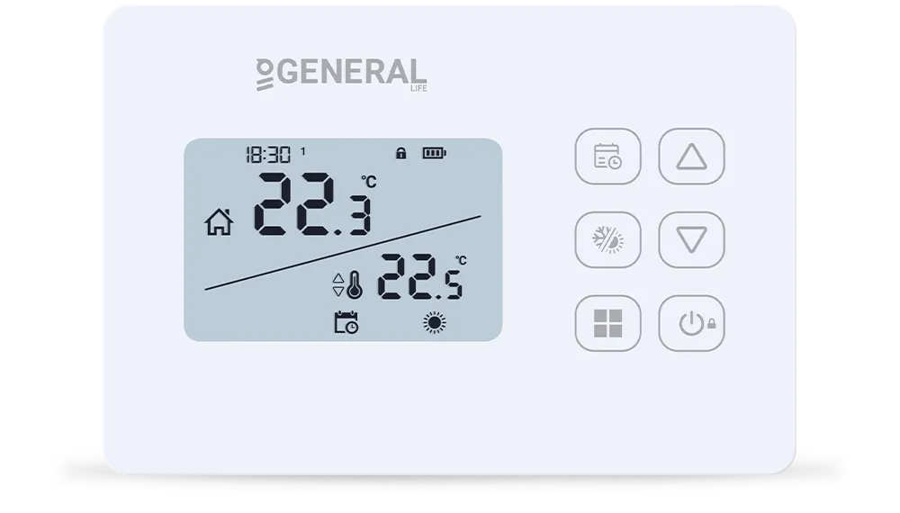 THERMA HT330S Wired Room Thermostat - White