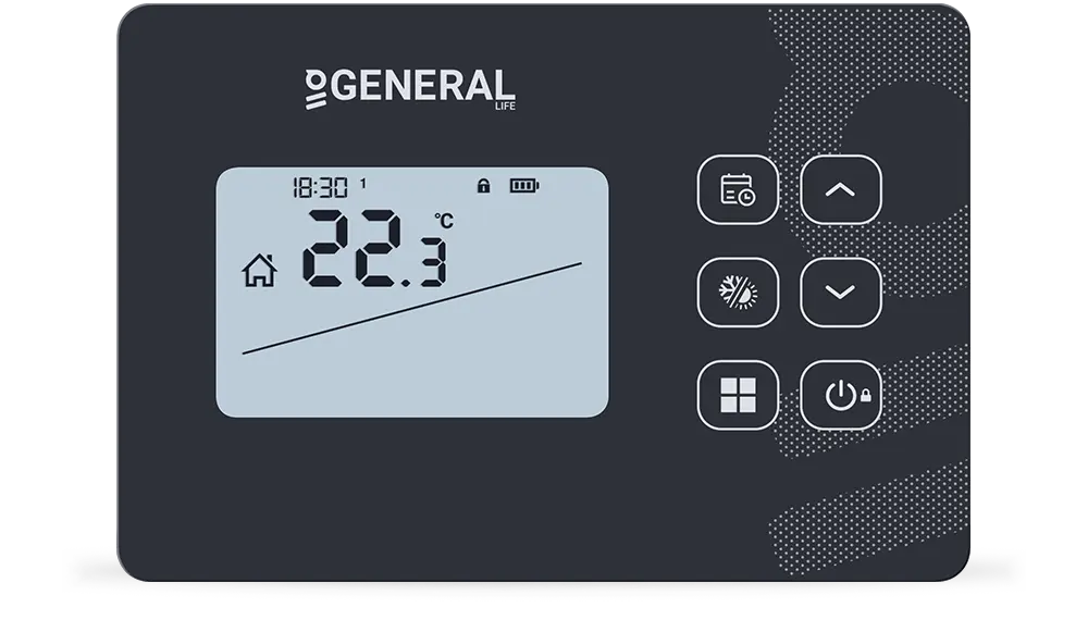 MITRA HT340S SMART Akıllı Oda Termostatı - Siyah