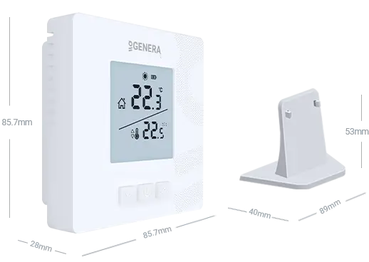 MITRA HT16S RF Wired Room Thermostat Technical Data