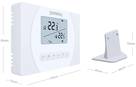 HT270S RF БЕСПРОВОДНОЙ КОМНАТНЫЙ ТЕРМОСТАТ