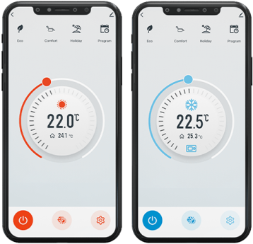 Smart Room Thermostat - Heating/Cooling Modes